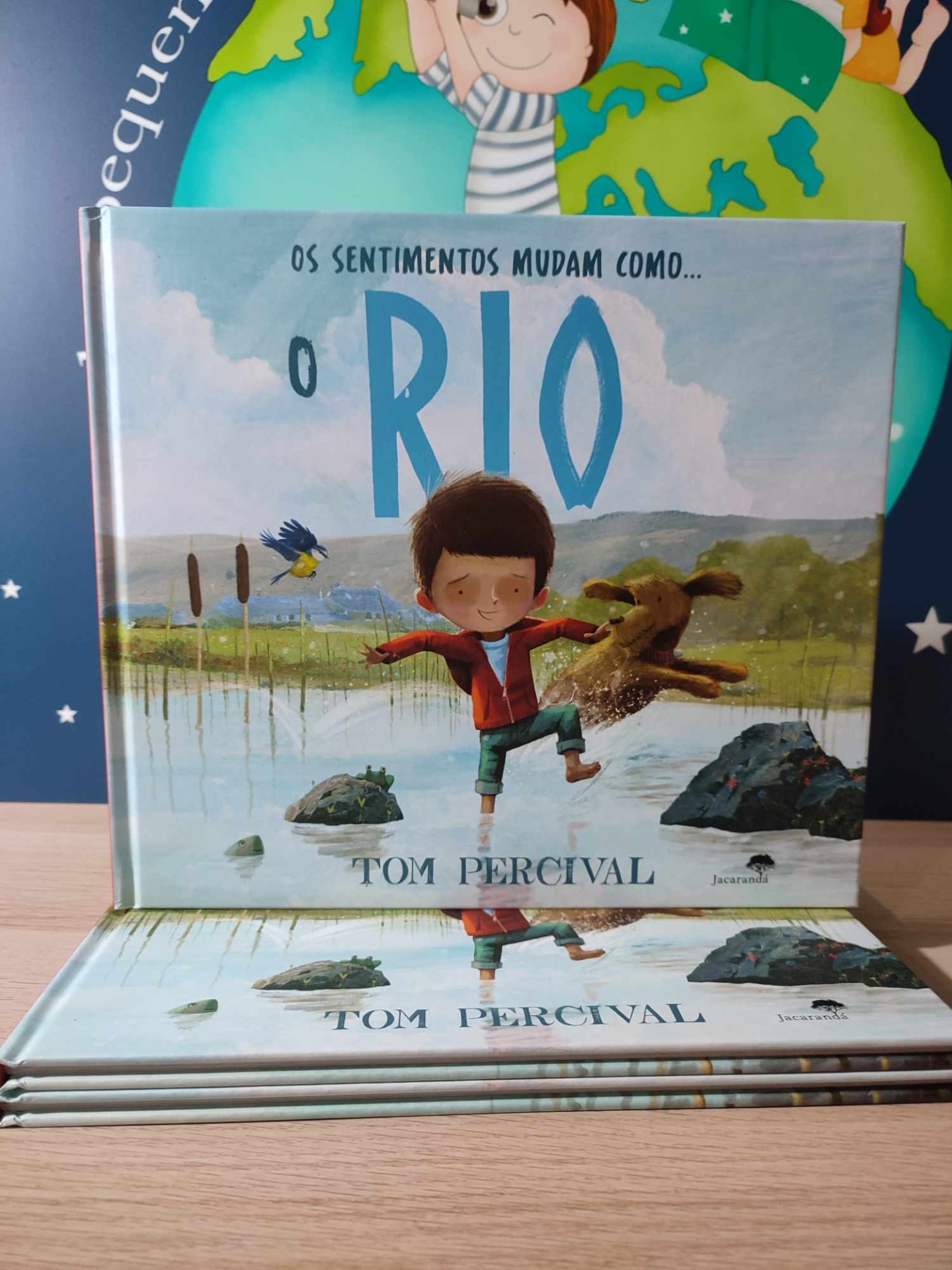 Livro Infantil os Sentirmos mudam como um rio da editora Jacarand&aacute;