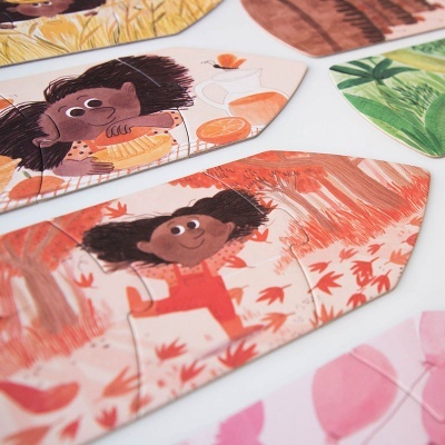 Etiquetas decorativas infantis com imagens coloridas