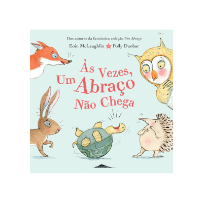 Capa de livro infantil com título e ilustrações de animais