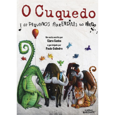 Capa de livro infantil com ilustrações de animais coloridos e texto em português