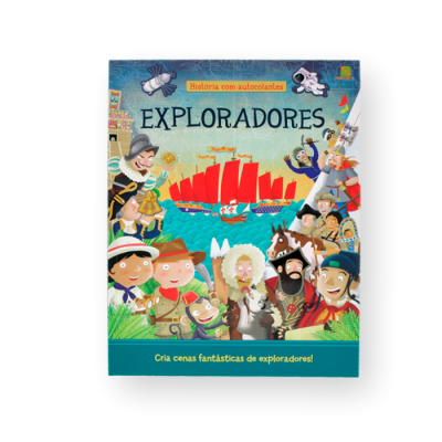 Capa de livro infantil Explores com ilustrações coloridas