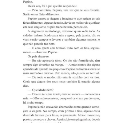 Página de livro com texto narrativo em português, página 6.