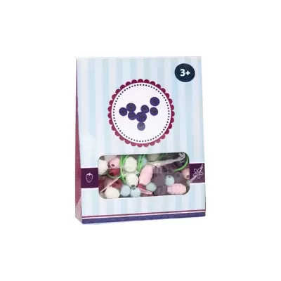 Embalagem de brinquedo com contas coloridas para crianças maiores de 3 anos