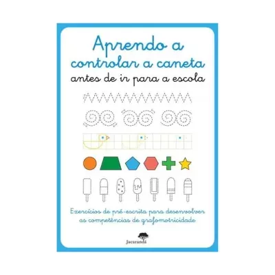 Capa de livro de exercícios para controlar a caneta com padrões, formas e desenhos de gelados.