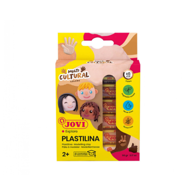 Conjunto de plastilina JOVI Explore com 6 cores em embalagem colorida