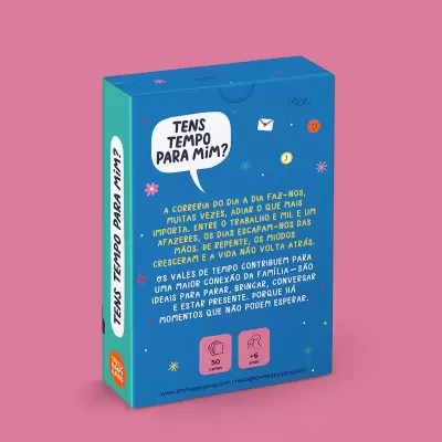 Embalagem azul de jogo de cartas 