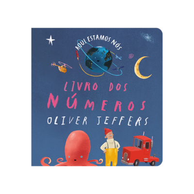 Capa de livro infantil azul com personagens e texto