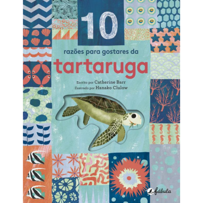Capa de livro infantil sobre tartarugas com ilustração colorida