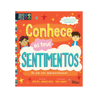 Capa de livro em laranja com título 