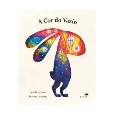 Capa do livro A Cor do Vazio com figura abstrata colorida