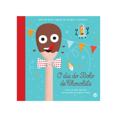 Capa de livro ilustrada com colher carismática em fundo azul