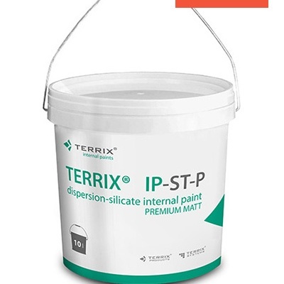 Balde branco de tinta interna TERRIX IP-ST-P com etiqueta Bestseller