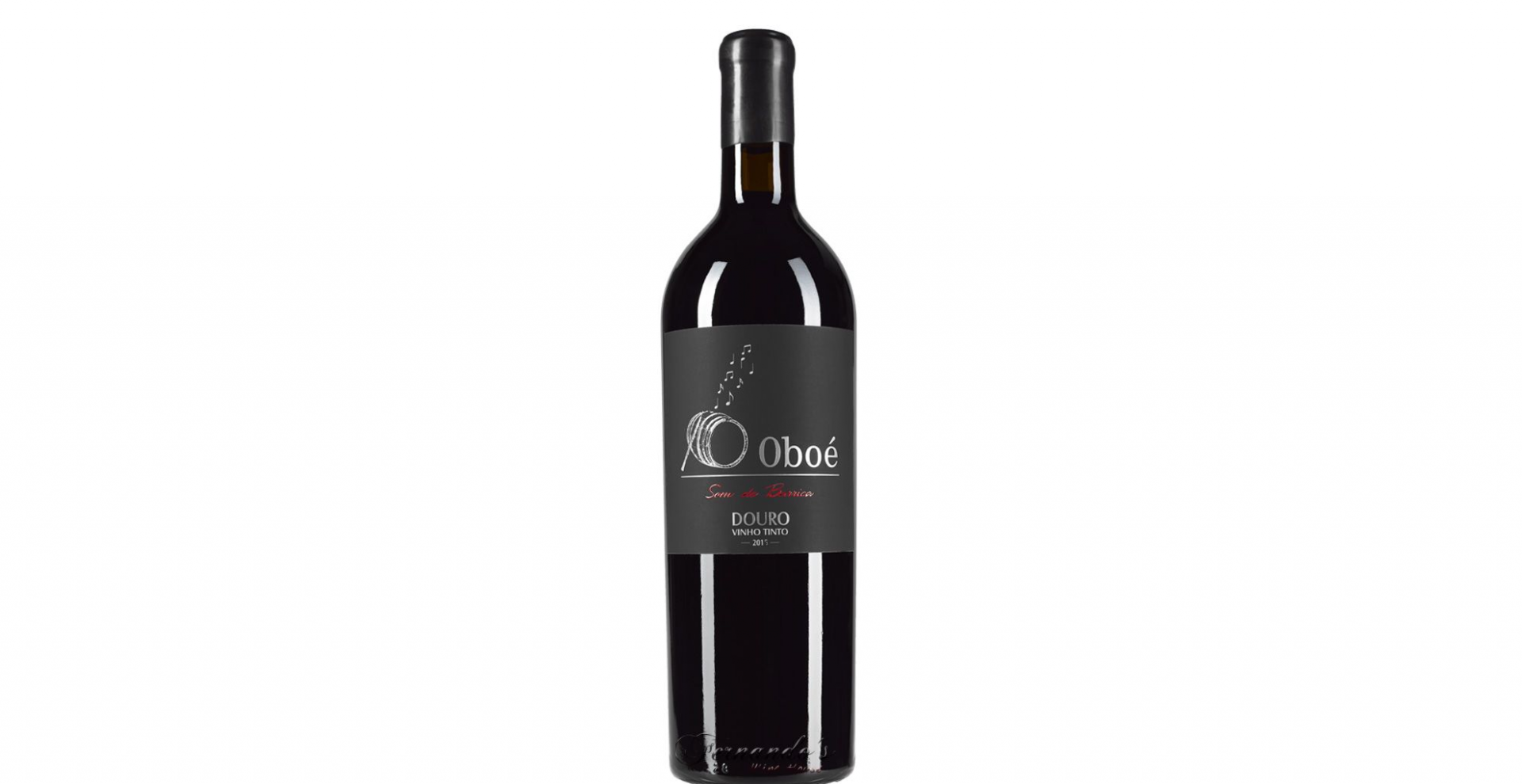 Oboé Som de Barrica Tinto - 2017 Garrafa de vinho tinto Oboé com etiqueta preta
