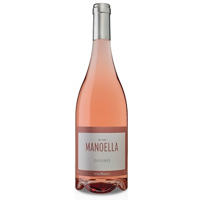 Manoella Rosé Garrafa de vinho rosé Manoella Douro com tampa prateada