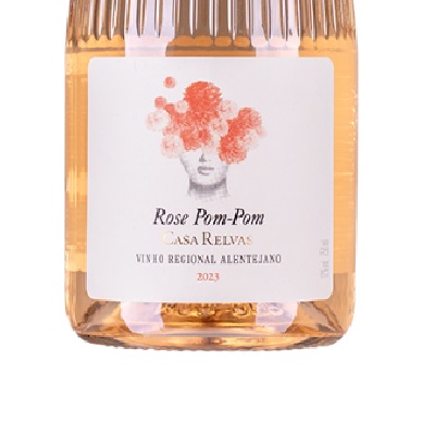 Casa Relvas - Pom Pom Rosé Garrafa de vinho rosé Rose Pom-Pom CASA RELVAS