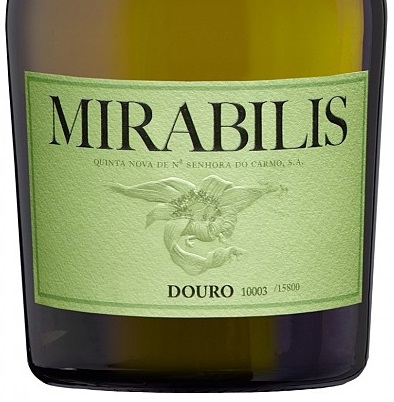 Mirabilis Branco 2018 Rótulo verde claro de vinho MIRABILIS do Douro