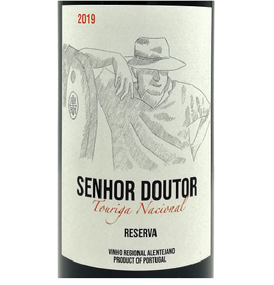 Senhor Doutor Touriga Nacional 2022 Rótulo de vinho Senhor Doutor Touriga Nacional Reserva 2019
