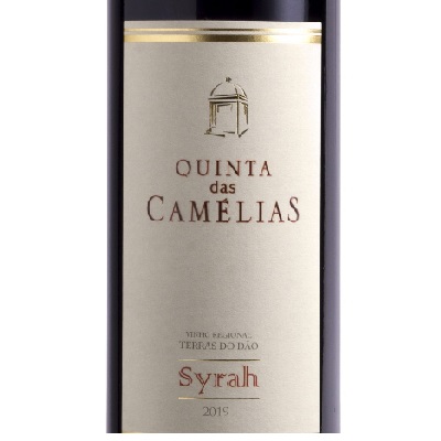 Quinta das Camélias Syrah Rótulo de garrafa de vinho Quinta das Camélias Syrah 2015