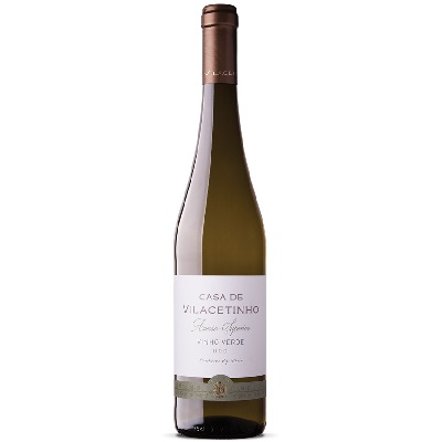 Casa Vilacetinho Avesso Superior Garrafa de vinho branco CASA DE VILACETINHO com rótulo branco e texto