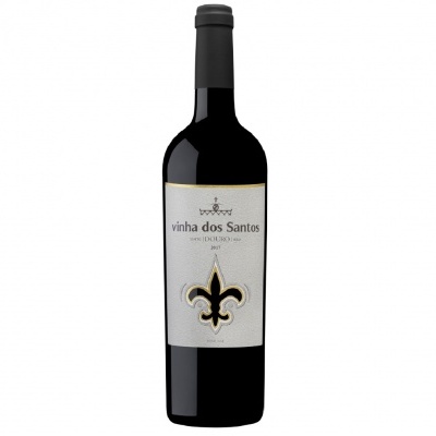 Garrafa de vinho tinto com rótulo 