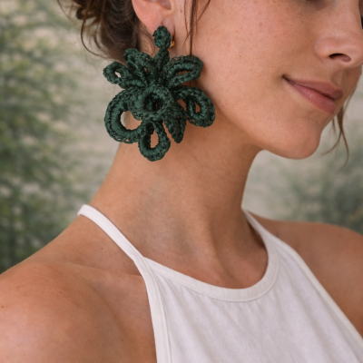 Brincos&#x20;de&#x20;crochet&#x20;&quot;Amaz&#x00F3;nia&quot;