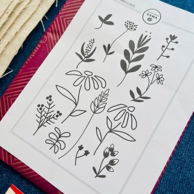 Pack&#x20;Desenho&#x20;&quot;Flores&#x20;Campestres&quot;