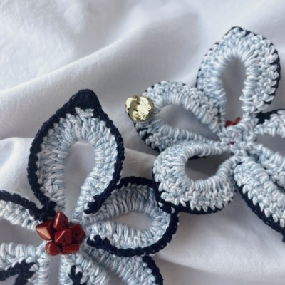 Brincos&#x20;de&#x20;crochet&#x20;&quot;Corfu&quot;