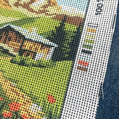 Kit&#x20;de&#x20;Bordado&#x20;Meio&#x20;Ponto&#x20;&quot;Chalet&quot;&#x20;-&#x20;Interm&#x00E9;dio