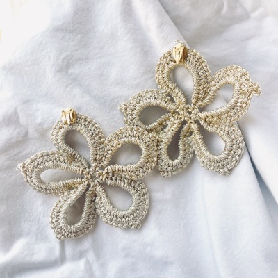 Brincos&#x20;de&#x20;crochet&#x20;&quot;Atenas&quot;