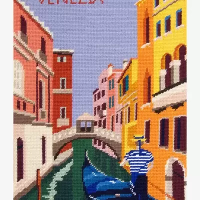 Kit&#x20;de&#x20;Bordado&#x20;Meio&#x20;Ponto&#x20;&quot;Venezia&quot;&#x20;-&#x20;Interm&#x00E9;dio