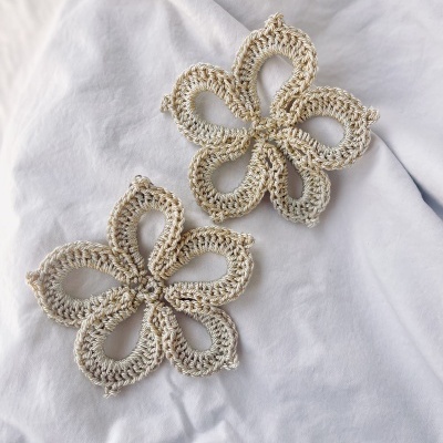 Brincos&#x20;de&#x20;crochet&#x20;&quot;Atenas&quot;