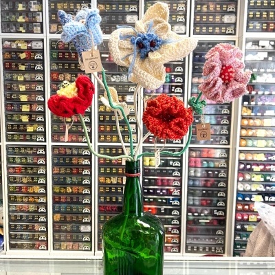 Flor&#x20;de&#x20;Crochet&#x20;&quot;Luzia&quot;