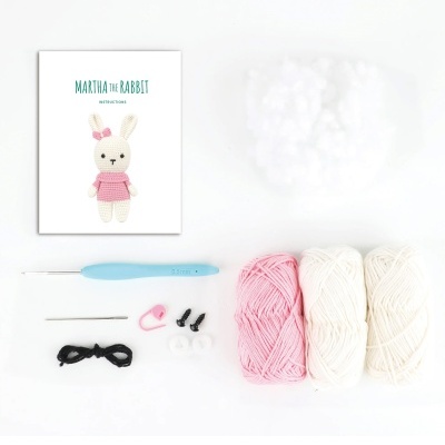 Kit&#x20;Amigurumi&#x20;&quot;Martha&#x20;the&#x20;rabbit&quot;&#x20;-&#x20;Interm&#x00E9;dio