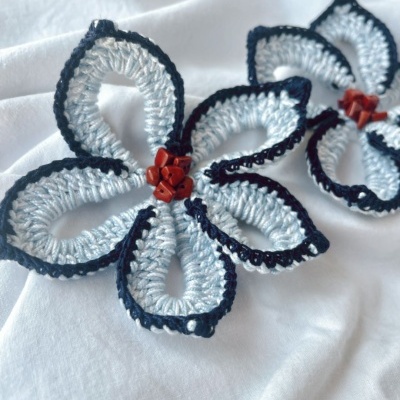 Brincos&#x20;de&#x20;crochet&#x20;&quot;Corfu&quot;