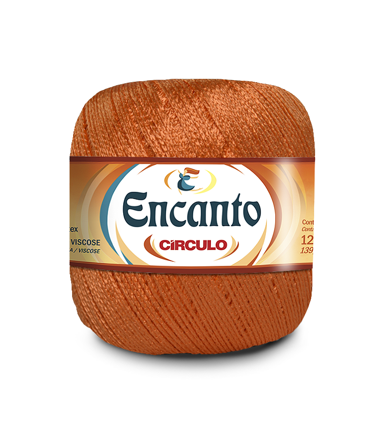 Novelo de linha laranja Encanto CÍRCULO