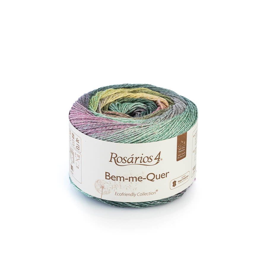 Rolo de fio multicolorido Rosários 4 Bem-me-Quer