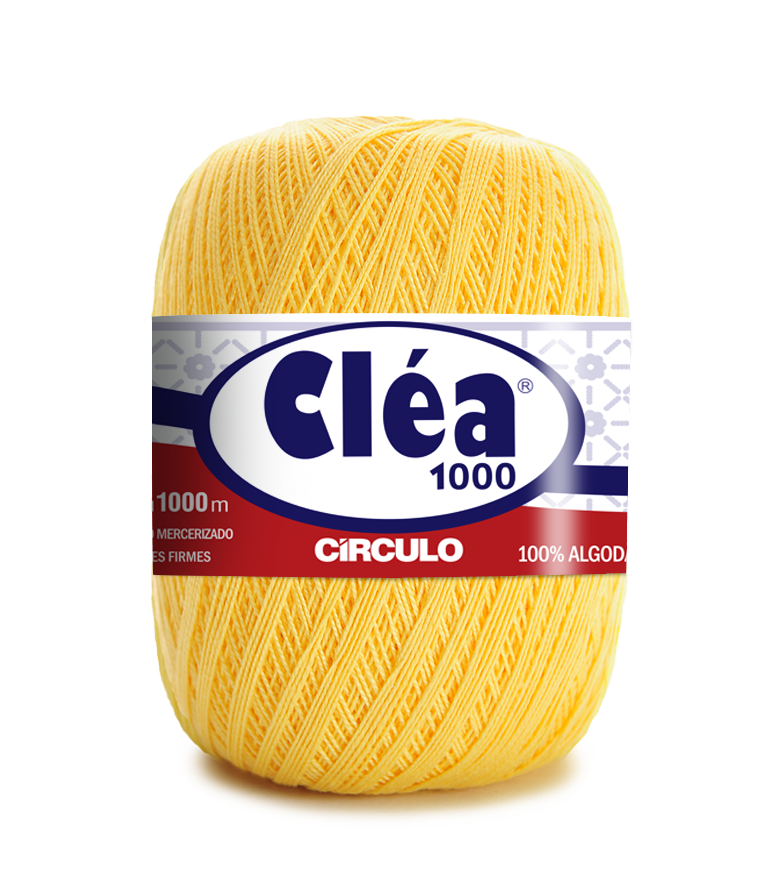 Rolo de linha amarelo claro Cléa 1000