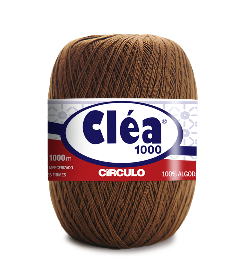 Rolo de linha de algodão castanha Cléa 1000 da Círculo