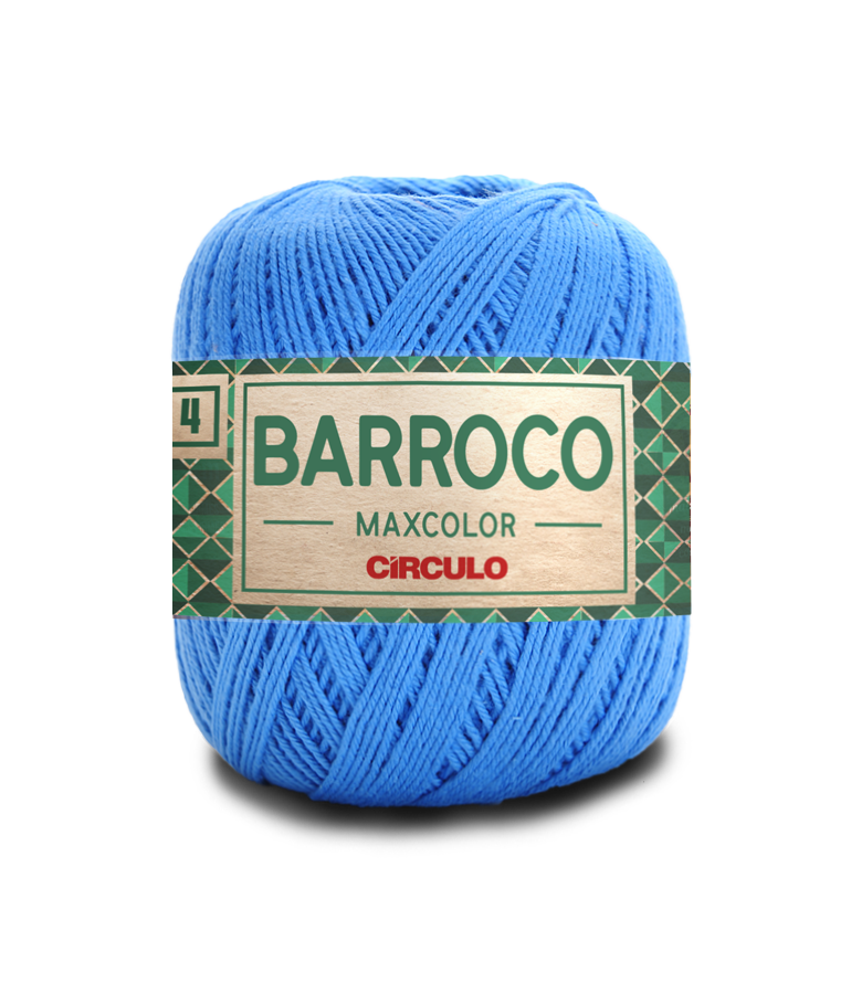 Novelo de linha azul Barroco Maxcolor Círculo