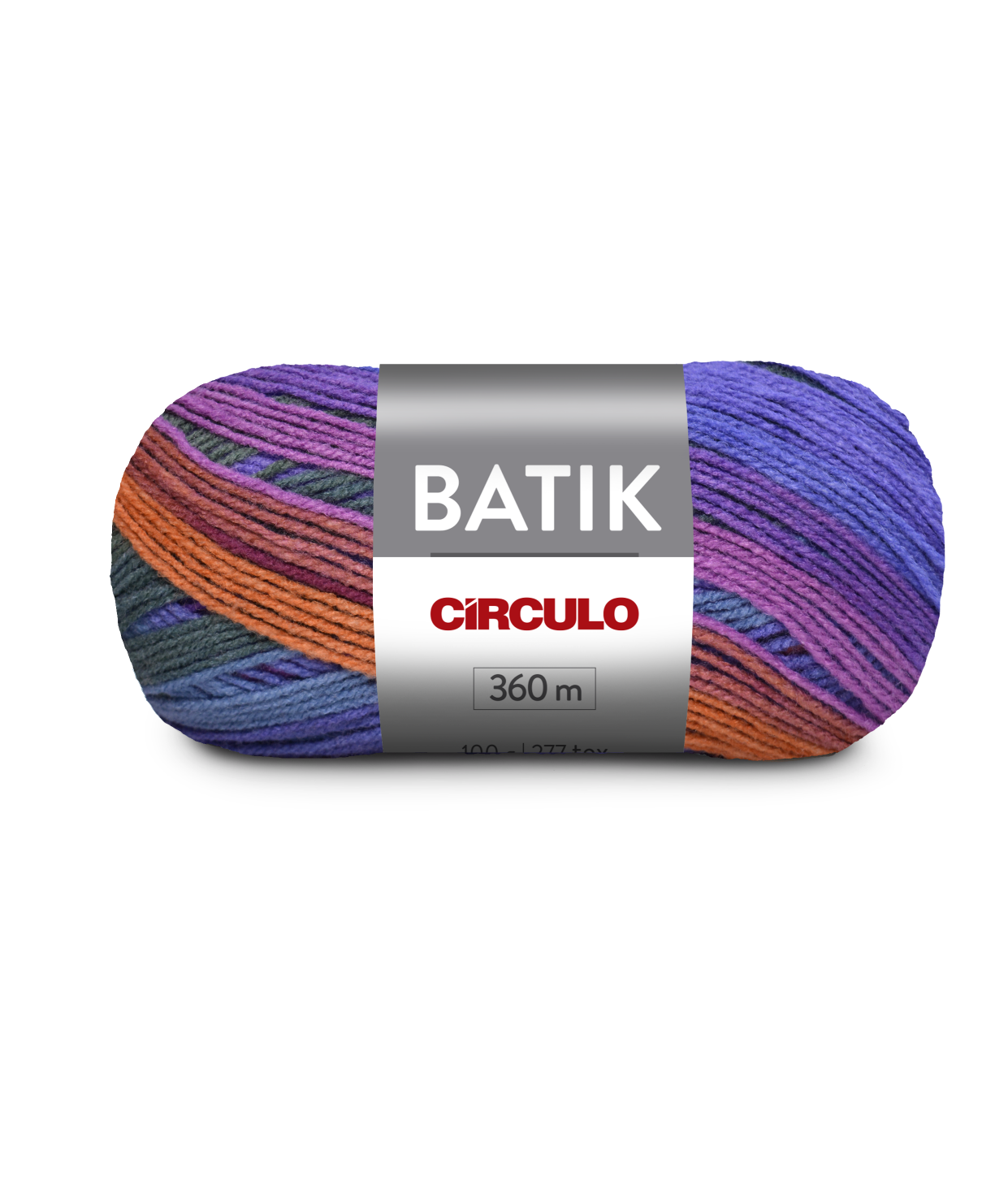 Novelo de lã colorida multicolor BATIK CÍRCULO 360 m