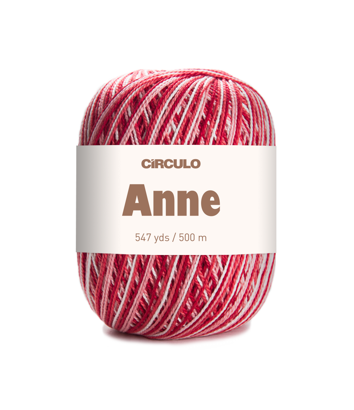 Linha multicolorida CÍRCULO Anne em tons de vermelho, branco e rosa