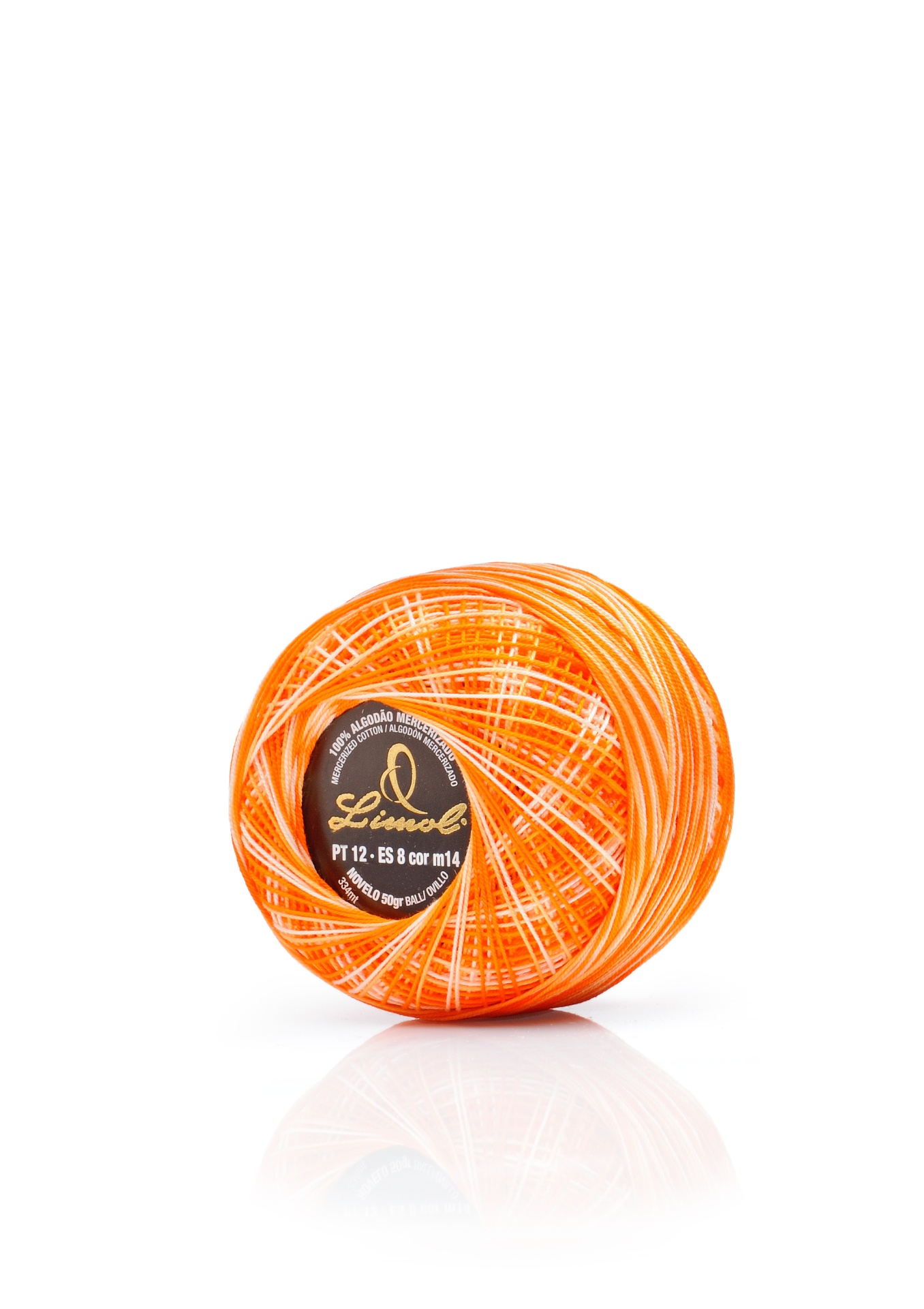 Rolo de linha de costura laranja Limol