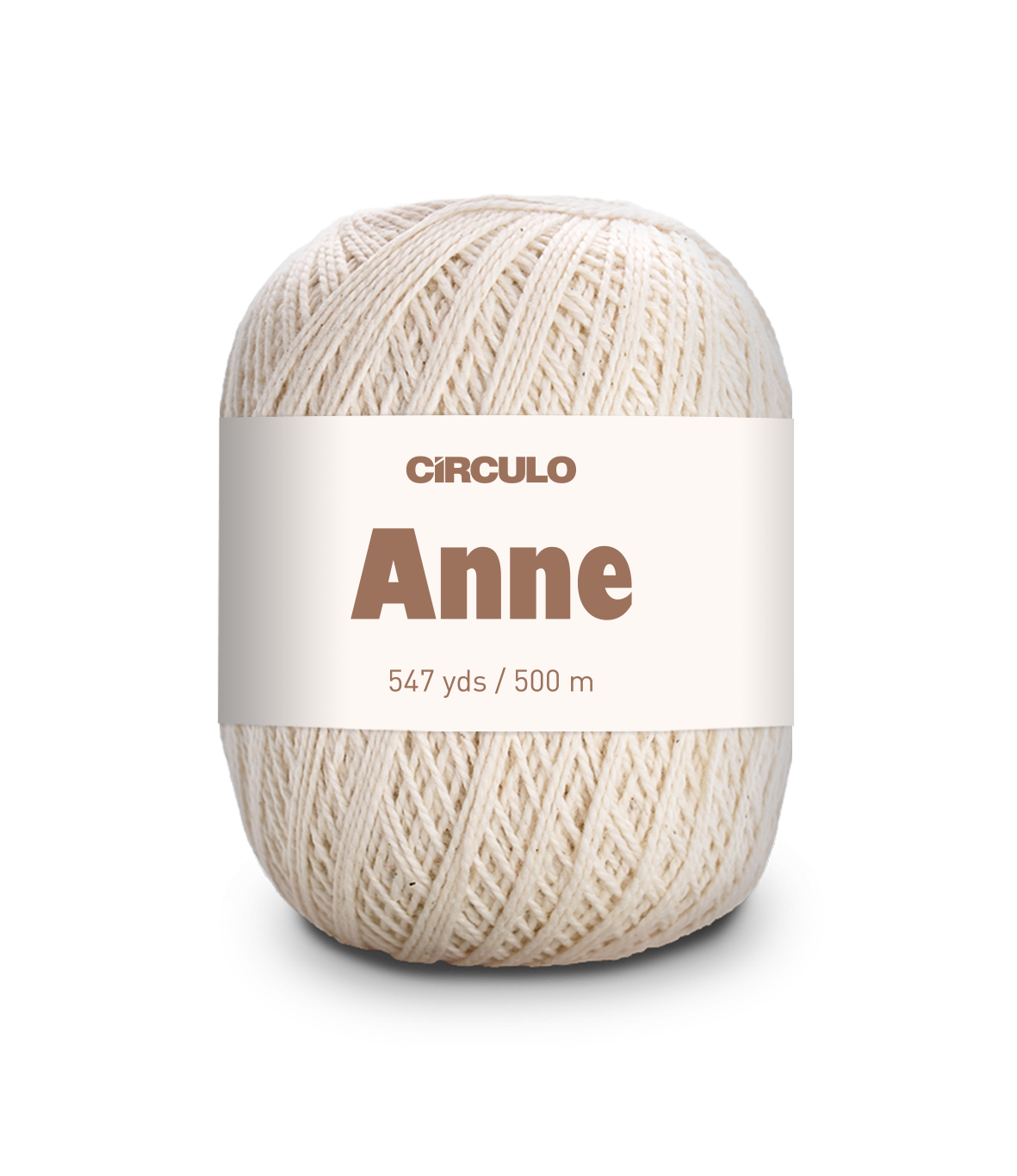 Novelo de fio branco Círculo Anne 547 yds 500 m