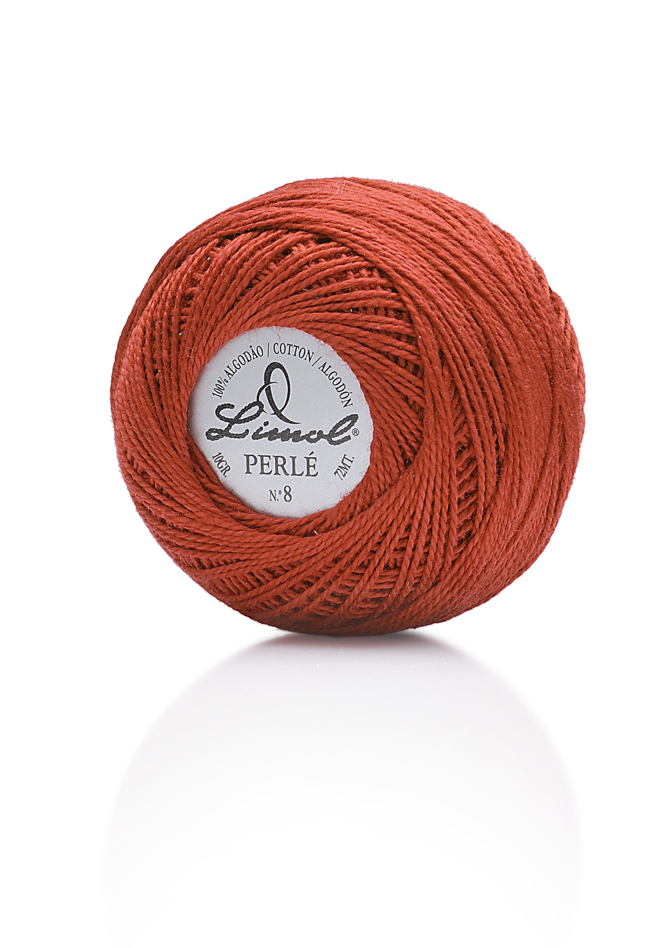 Rolo de linha de algodão laranja avermelhada da Linenol