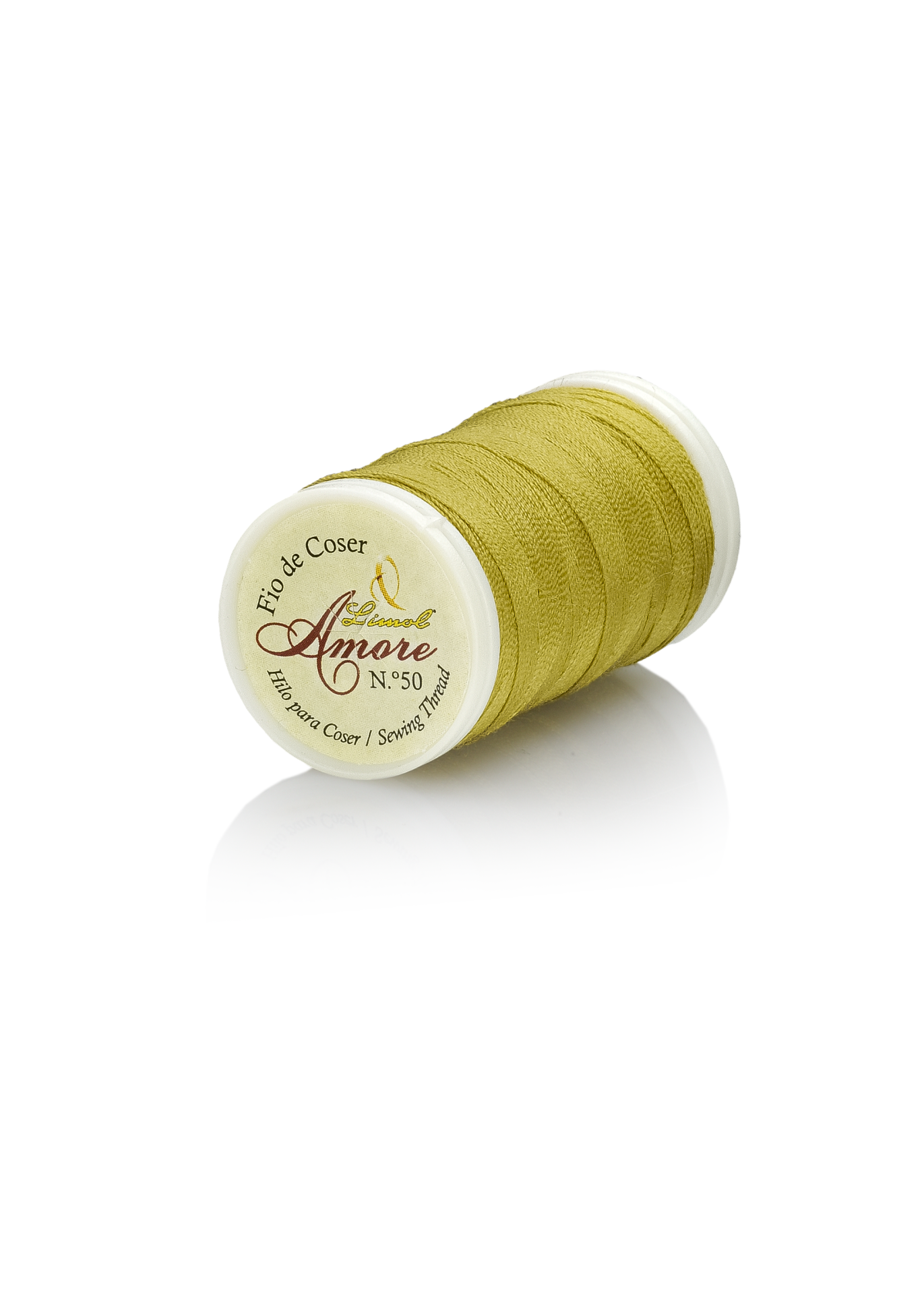 Carretel de linha de costura verde-oliva Amore N.º 50