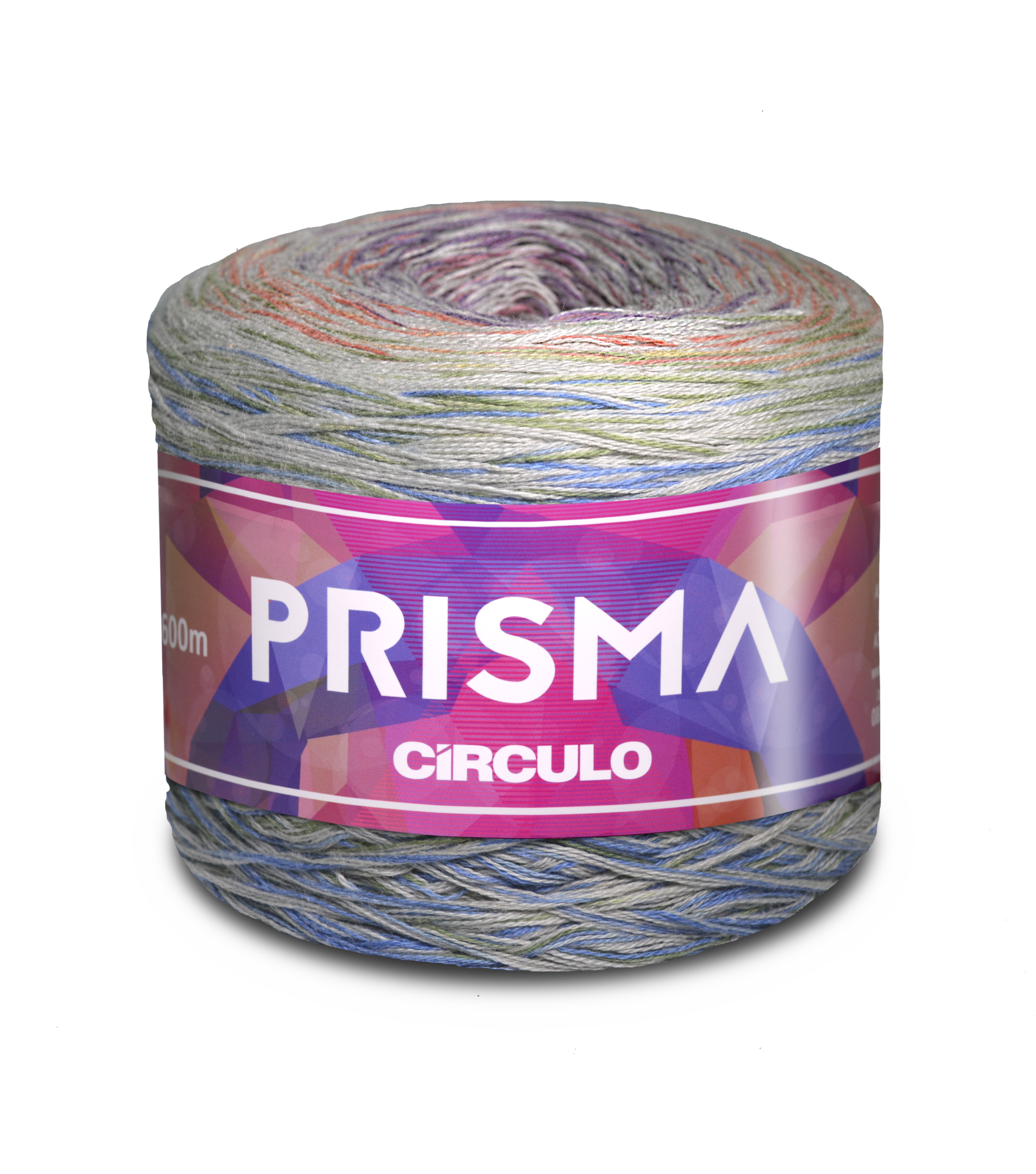 Novelo de fio Prisma multicolorido da marca Círculo