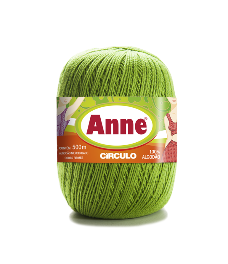 Rolo de linha verde Anne 100% algodão