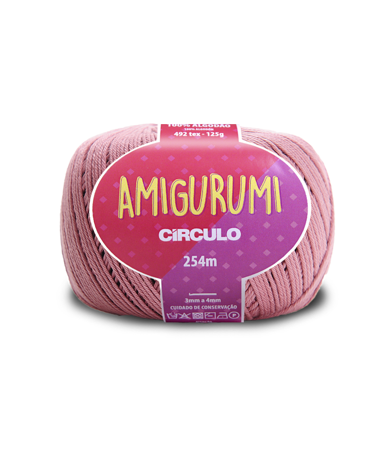 Novelo de fio Amigurumi da marca Círculo rosa