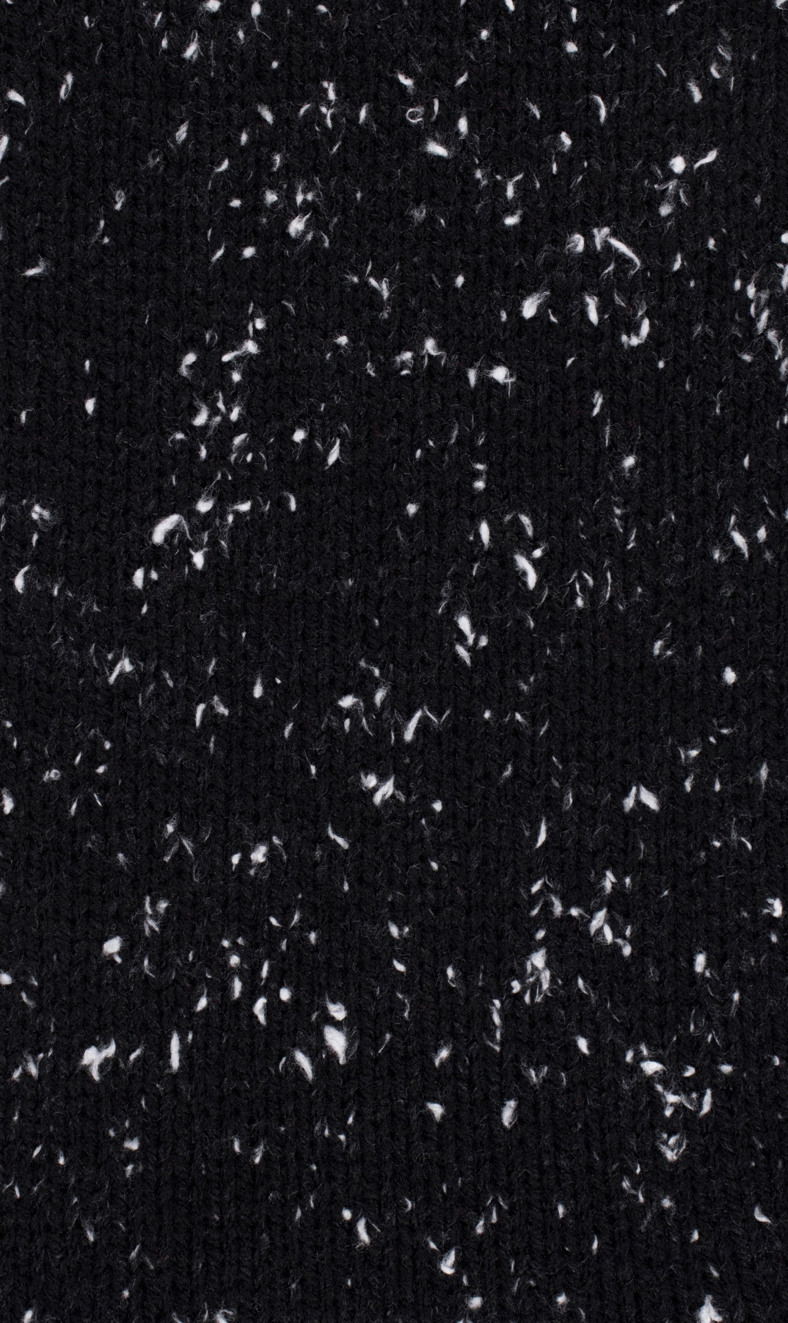 tecido de malha preta com padrão branco disperso