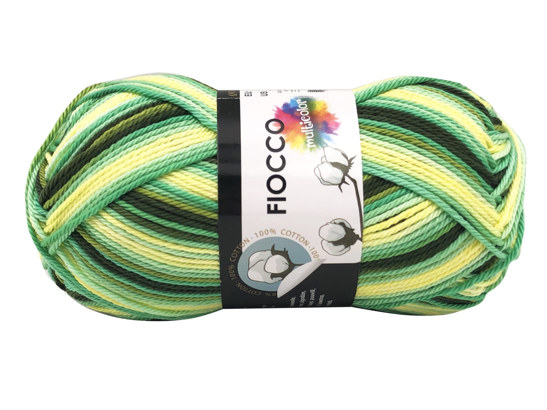 Novelo de fio multicolorido em algodão